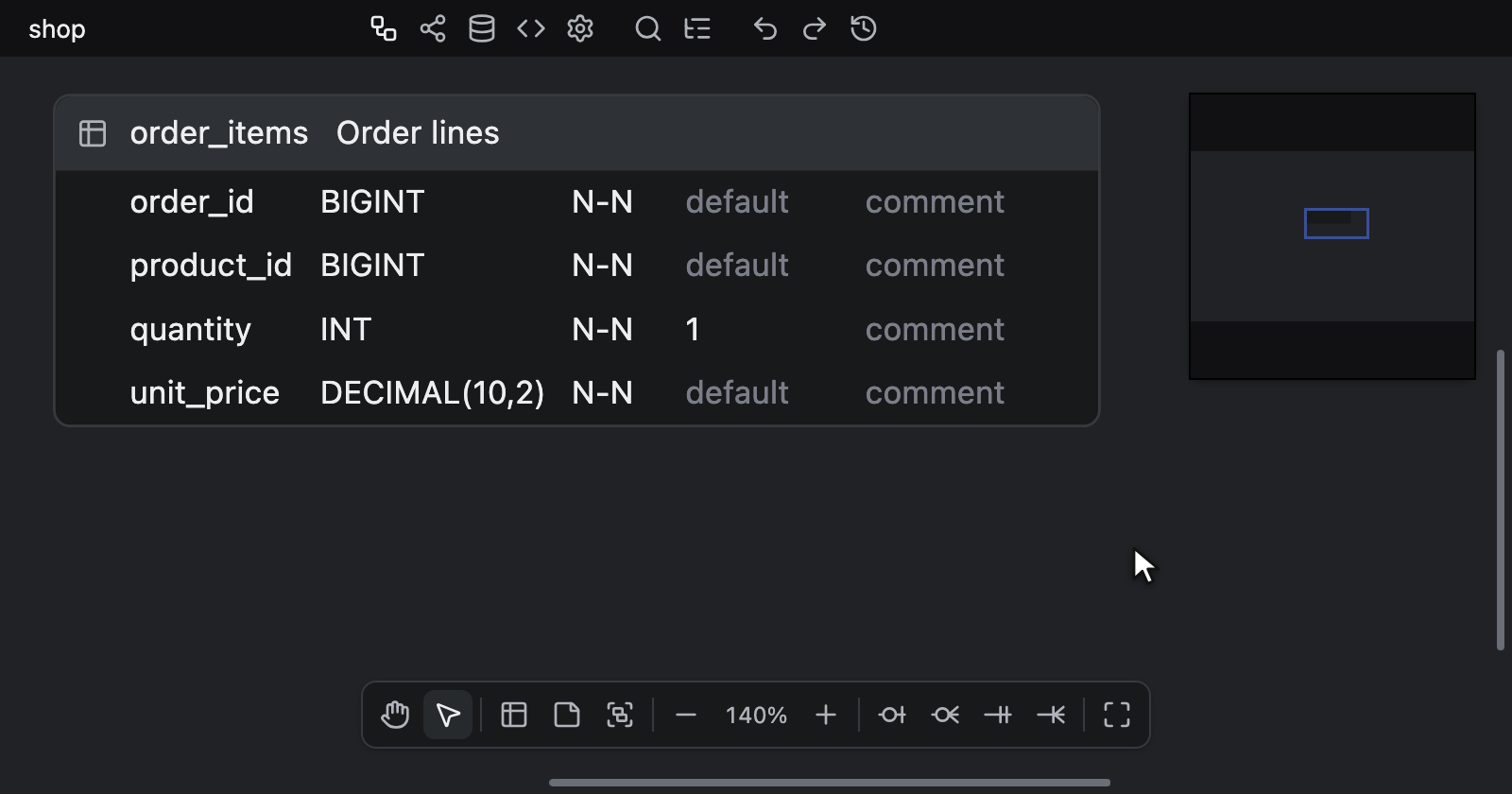 انتخاب دو ستون با Shift + Arrow Down، سپس تبدیل هر دو به کلید اصلی با ⌥ + K و برداشتن کلید از هر دو با فشار دوم