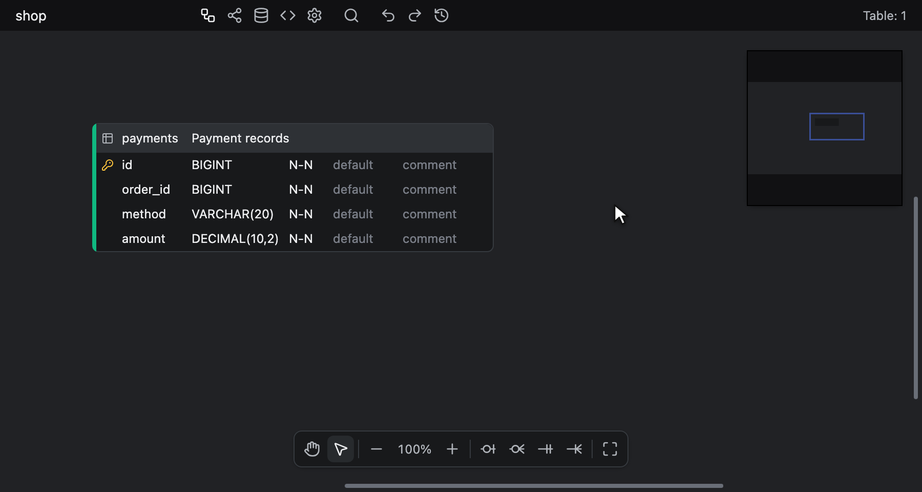 将数据库切换为 PostgreSQL,然后从自动补全中选择 PostgreSQL 类型